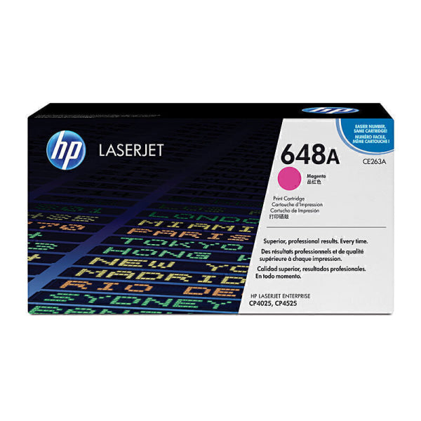 HP #648A Magenta Toner CE263A CE263A