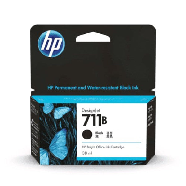 HP 711B 38ML BLACK INK 3WX00A
