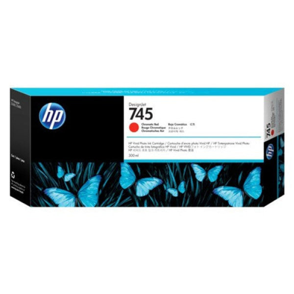 HP 745 300-ML CHROMATIC RED DESIGNJET INK CARTRIDGE F9K06A