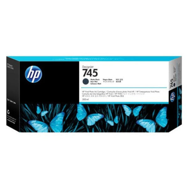 HP 745 300-ML MATTE BLACK DESIGNJET INK CARTRIDGE F9K05A