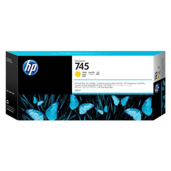 HP 745 300-ML YELLOW DESIGNJET INK CARTRIDGE F9K02A
