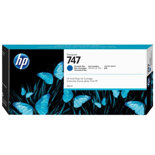 HP 747 300-ML CHROMATIC BLUE DESIGNJET INK CARTRIDGE P2V85A