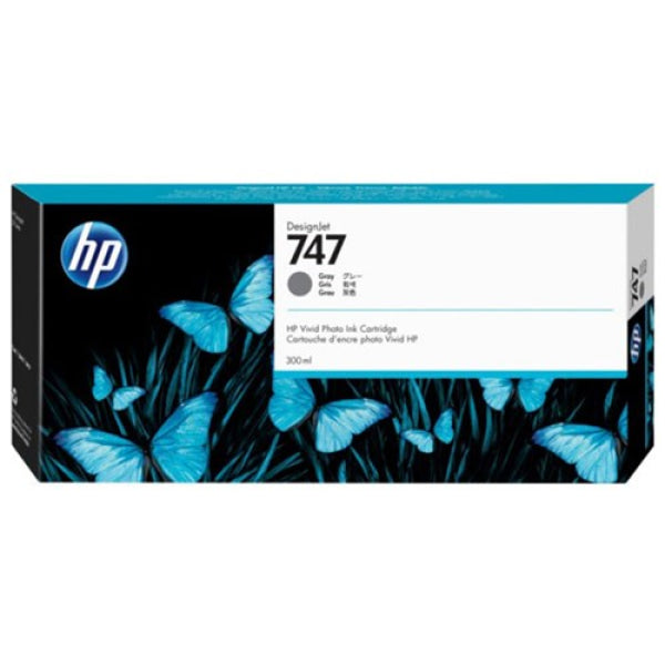 HP 747 300-ML GRAY DESIGNJET INK CARTRIDGE P2V86A