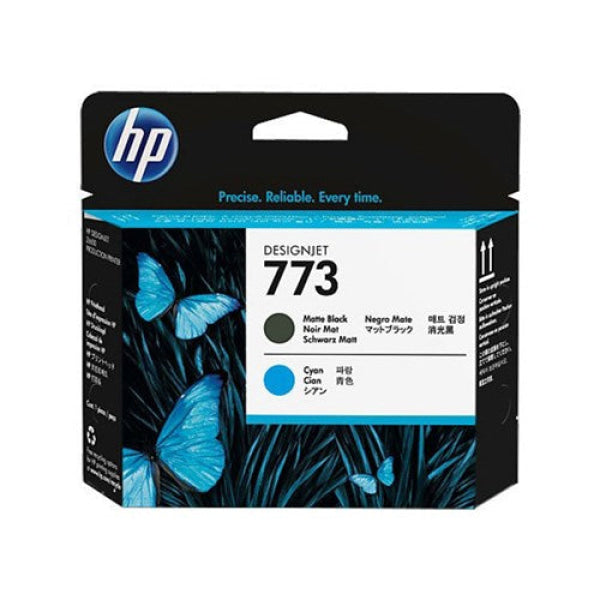 HP 773 MATTE BLK AND CYAN PRINTHEAD C1Q20A