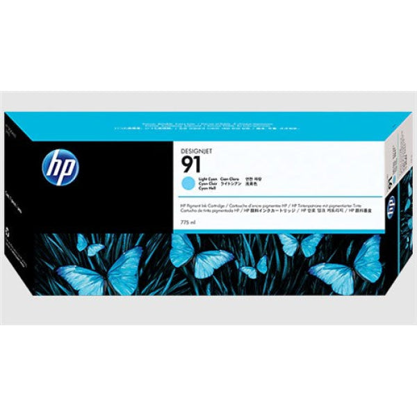 HP 91 LIGHT CYAN INK 775-ML C9470A FOR DJ Z6100 C9470A