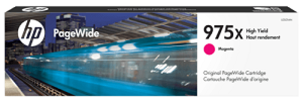 Genuine Hp #975X Magenta High Yield Ink Cartridge For Pagewide Pro 452Dw/552Dw/477Dw/577Dw 7K