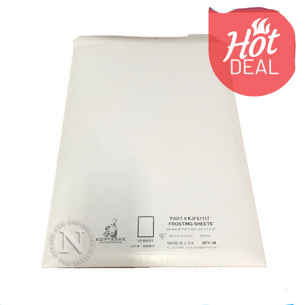 Genuine Kopykake 10X16’ (A3) Icing/Frosting Sheets For Edible Ink Cake Printing (24X Pack)