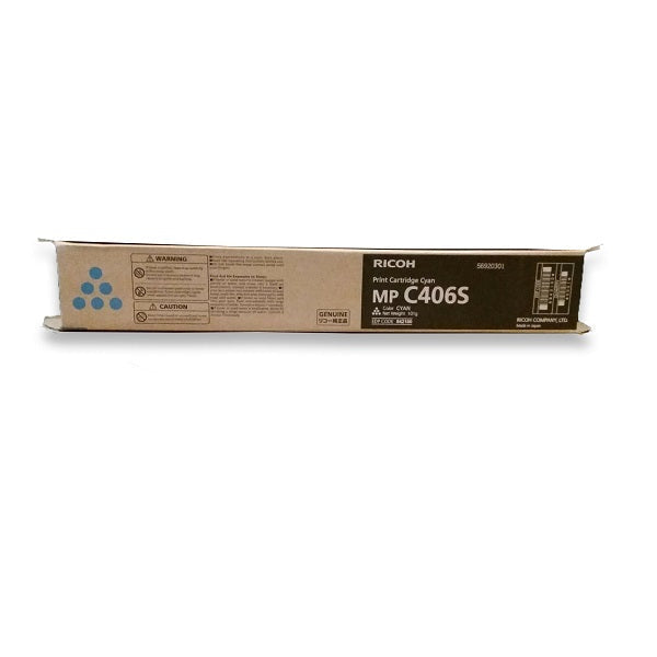 Genuine Ricoh 842100 Type-C306Sc Cyan Toner Cartridge For Mpc306 Mpc307 Mpc406 (6K) -