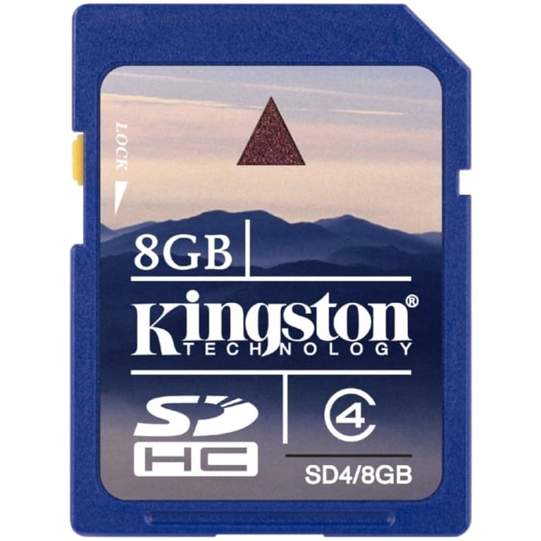Kingston 8GB SDHC Class 4 Memory Card SD4/8GB