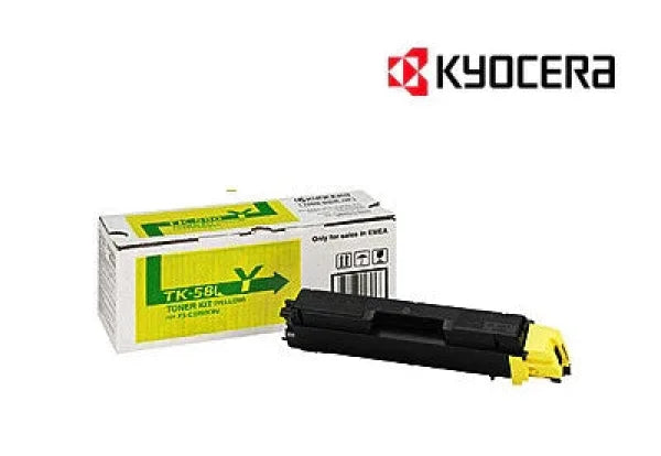 Kyocera Genuine Tk-584Y Yellow Toner Cartridge For Fsc5150Dn/P6021Cdn (2.8K) 1T02Ktaas0 -