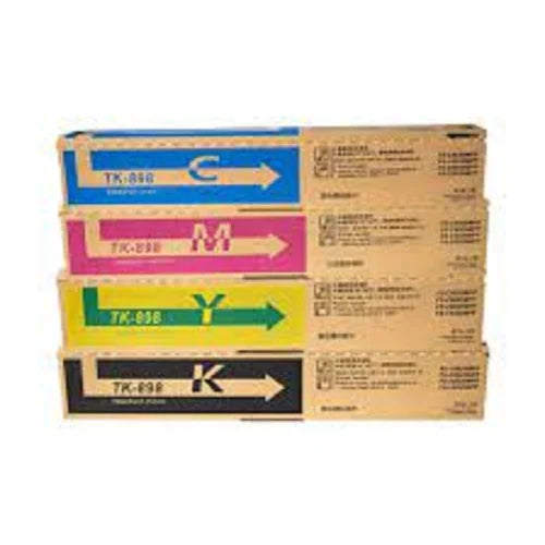 Bundle: 4x Pack Kyocera TK-899 C/M/Y/K Toner Cartridge Set for FS-C8020MFP FS-C8025MFP