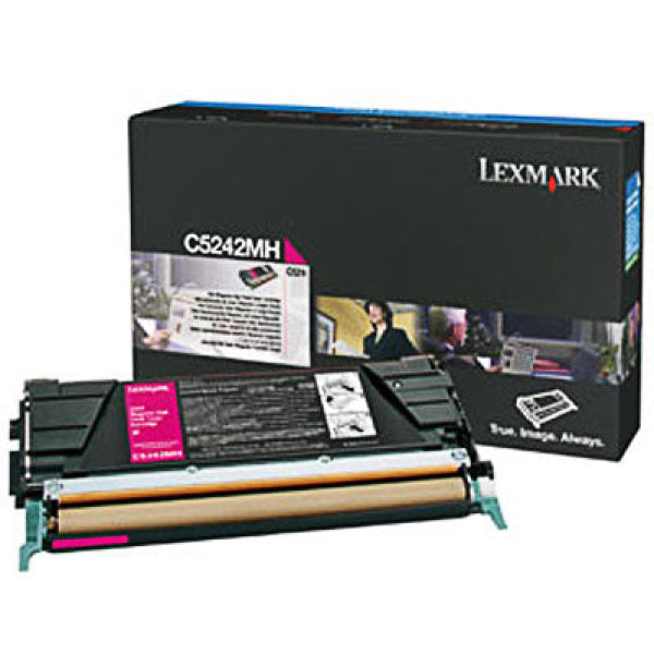 Lexmark Genuine C524 C532 C534 Magenta High Yield Toner 5K C5242MH