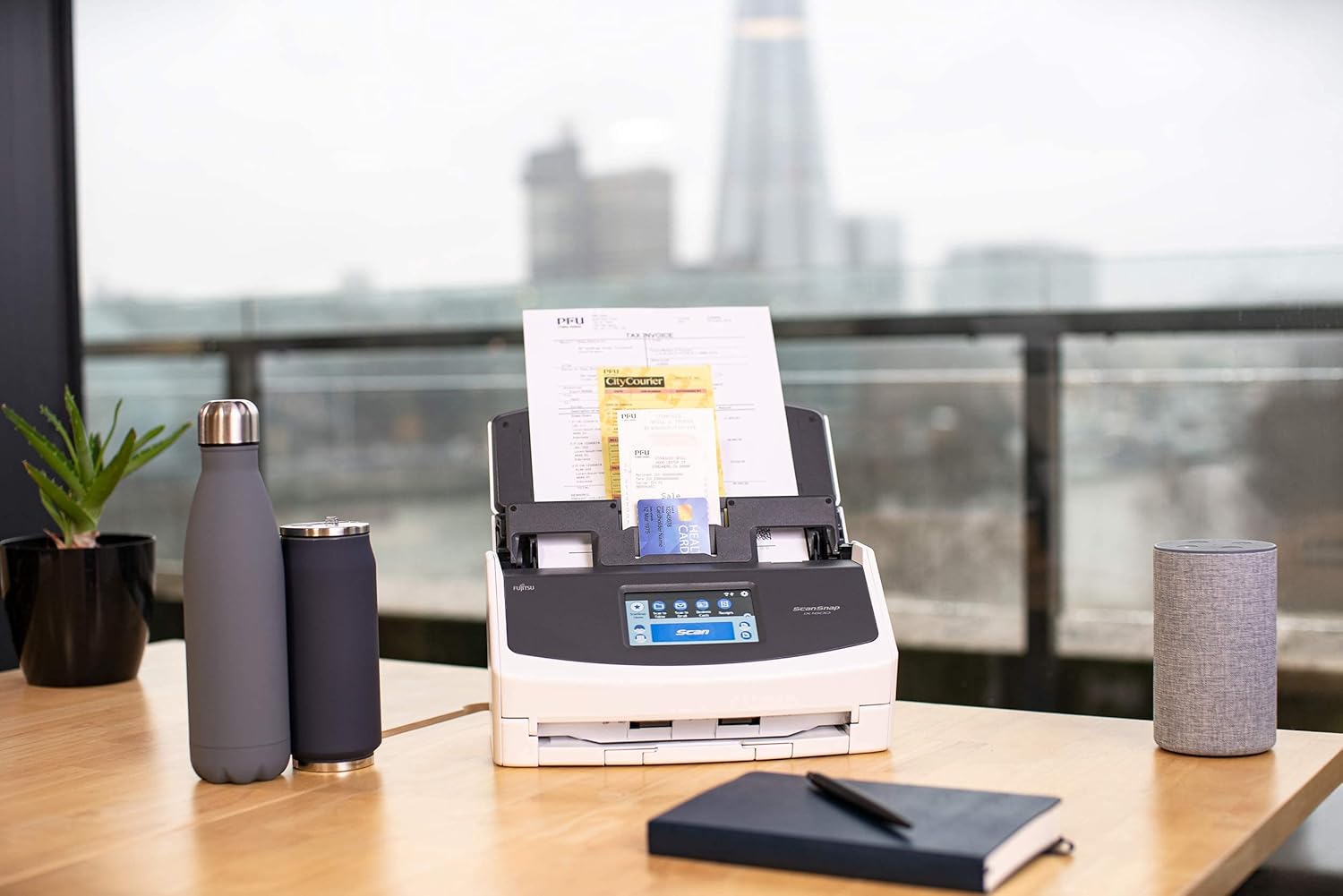 Ricoh/Fujitsu PFU Scansnap IX1600 A4 WiFi Document Scanner+50 Sheet ADF+Duplex 40PPM 600DPI