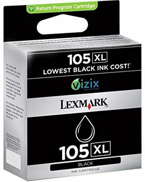 Lexmark Genuine #105XL High Yield Black Ink Cartridge for Pro805 / Pro901 / Pro905 (14N0822AAN) 0.51K