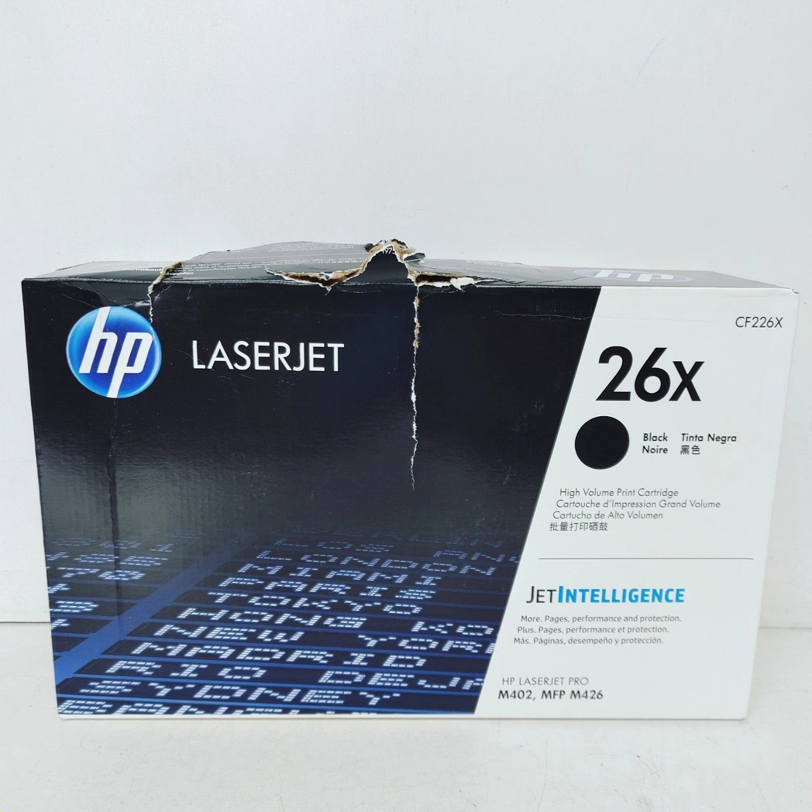 Deformed Box HP 26X CF226X High Yield Black Original LaserJet Toner Cartridge 9,000 Pages