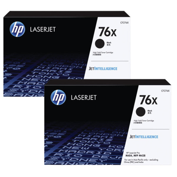 *Sale!* 2X Pack Genuine Hp #76X Cf276X Black High Yield Toner Cartridge For M428 M428Fdw M404Dw