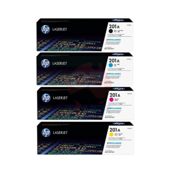 *Sale!* 4X Pack Genuine Hp Cf400A Cf401A Cf402A Cf403A Toner Cartridge Set #201A -