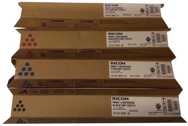 *Sale!* 4X Pack Genuine Ricoh Aficio Mp-C2501 Mp-C2551 Toner Cartridge Set [841520-841523] -