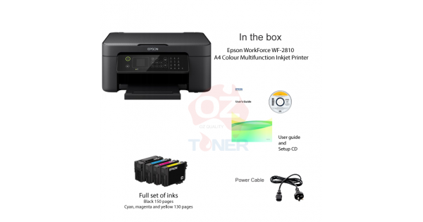 Epson Workforce Wf-2810 A4 Multifunction Printer #212 Ink Set P/n:c11Ch90501 Wf2810 Inkjet Colour
