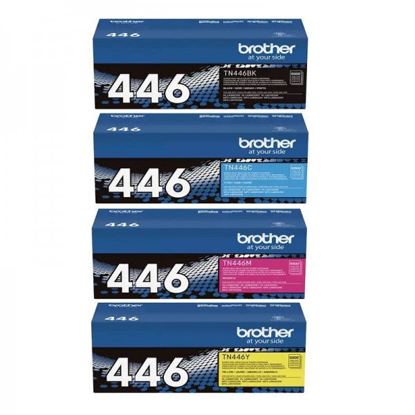 *Sale!* Genuine Brother Tn-446 C/M/Y/K Hy Toner Set For Mfc-L9570Cdw/Mfc-L8900Cdw (6.5K) Cartridge -