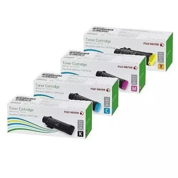 Genuine Fuji Xerox High Yield Mps Toner Set For Cp315Dw/Cm315Z/Dpcm315Z (6K) *651-654* Cartridge -