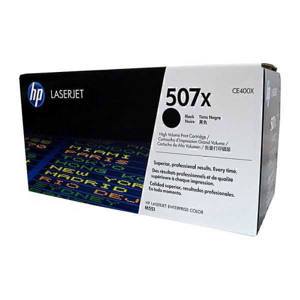 HP #507X Black Toner CE400X CE400X