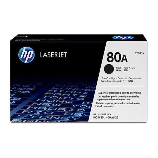 HP #80A Black Toner CF280A CF280A