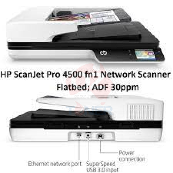 *Sale!* Hp Scanjet Pro 4500 Fn1 Network Flatbed Scanner + Adf + Duplex 30Ppm L2749A (Rrp$2761) Eol