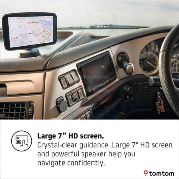 Tomtom 7’ Truck Sat Nav Go Expert Wifi Gps Navigation System + World Maps + Live Traffic Update