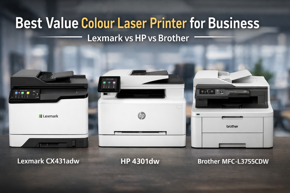Best Value Colour Laser Printer for Business: Lexmark vs HP vs Brother