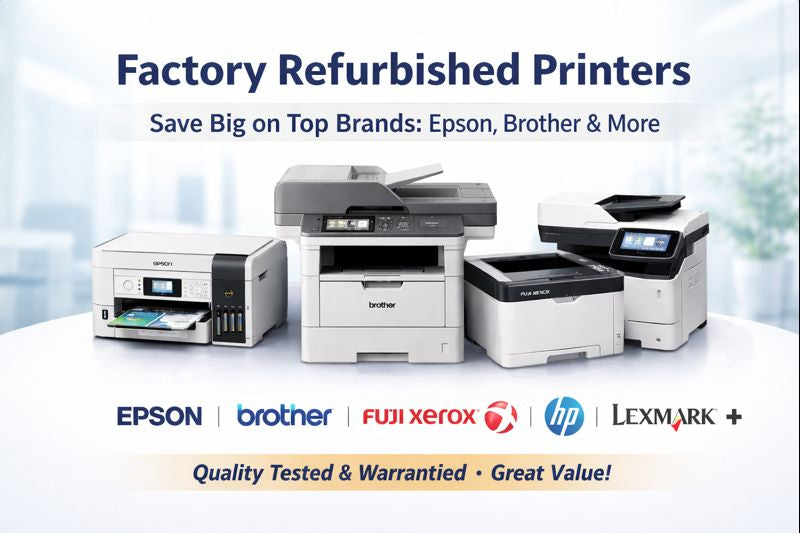 Discover Premium Factory-Refurbished Printers *RFB* Save Big with Quality You Can Trust
