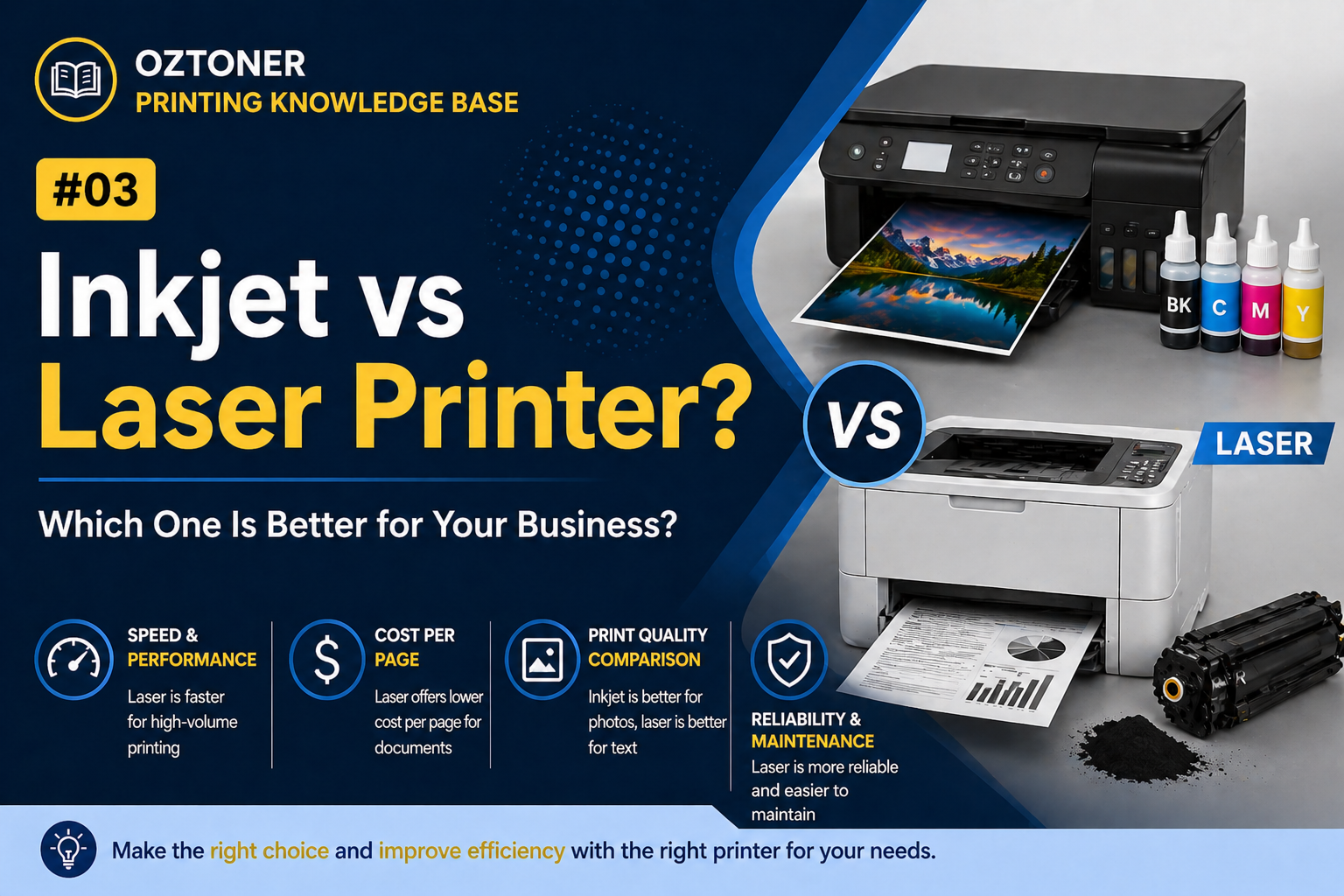 Inkjet vs Laser Printer: Which One Is Better for Your Business?