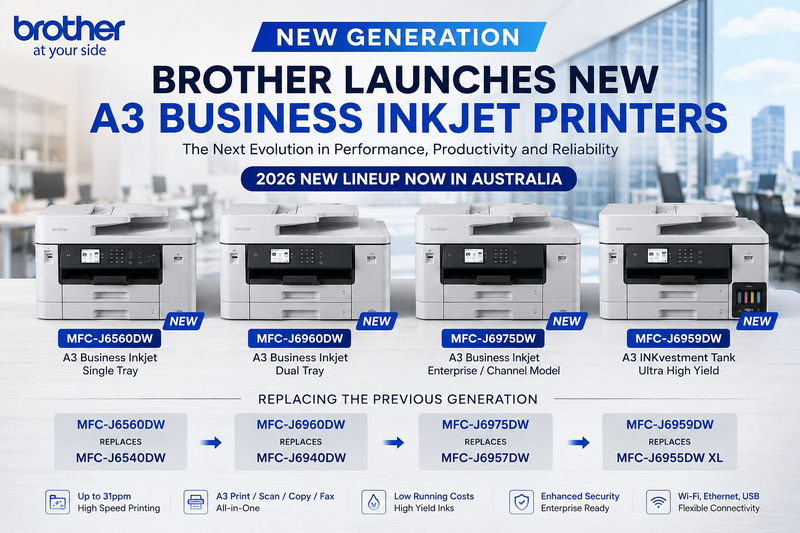 Brother Launches New Generation A3 Business Inkjet Printers in Austral