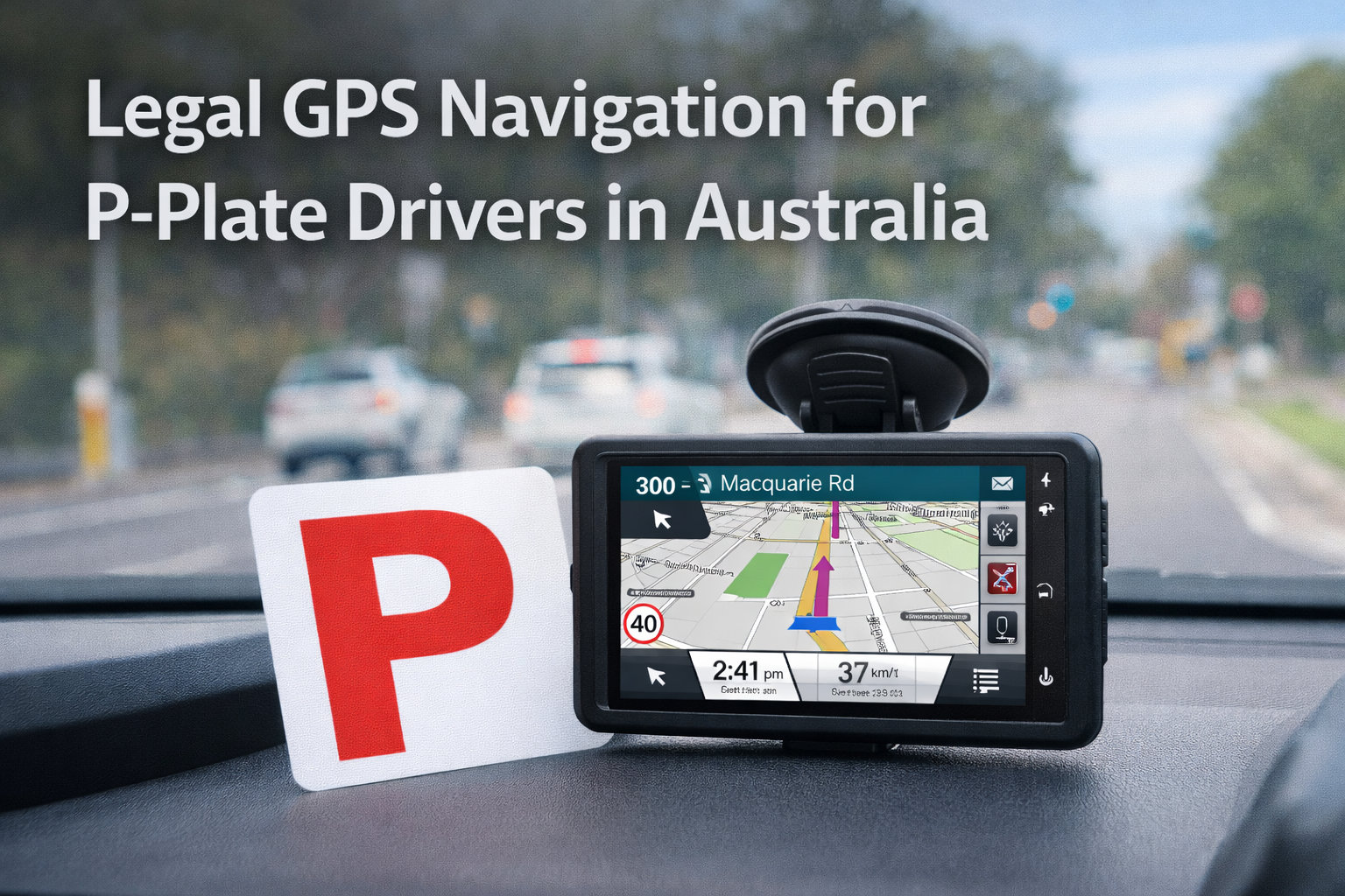 Legal GPS Navigation for P-Plate Drivers in Australia