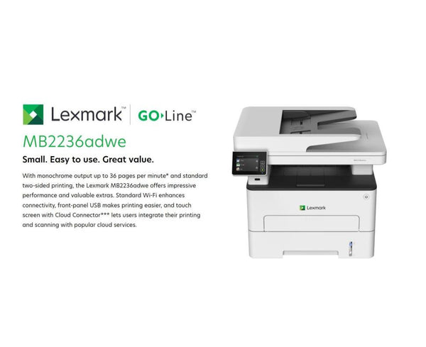 Lexmark MB2236adw Wireless Mono Laser Multifunction Printer Review