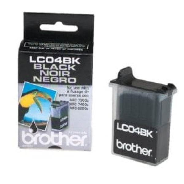 1 X Genuine Brother Lc-04 Black Ink Cartridge Lc-04Bk -