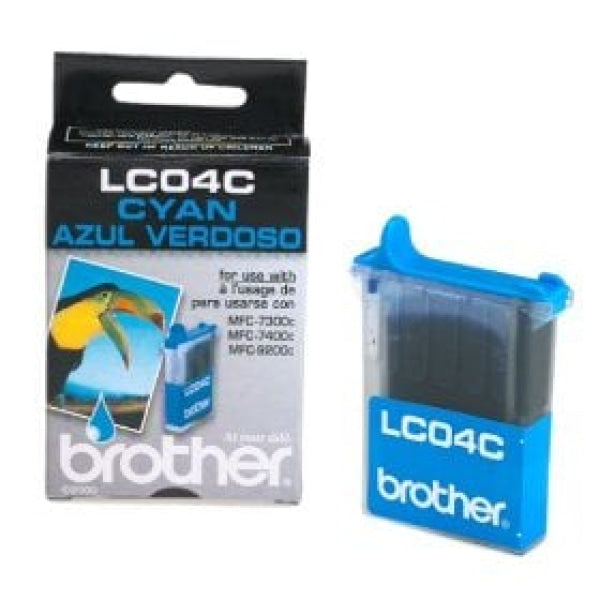 1 X Genuine Brother Lc-04 Cyan Ink Cartridge Lc-04C -