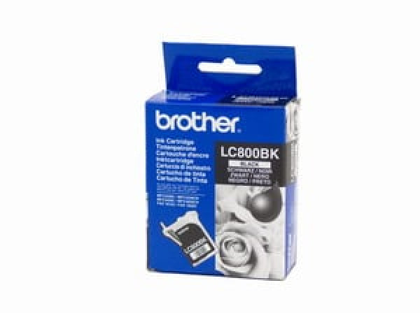 1 X Genuine Brother Lc-800 Black Ink Cartridge Lc-800Bk -