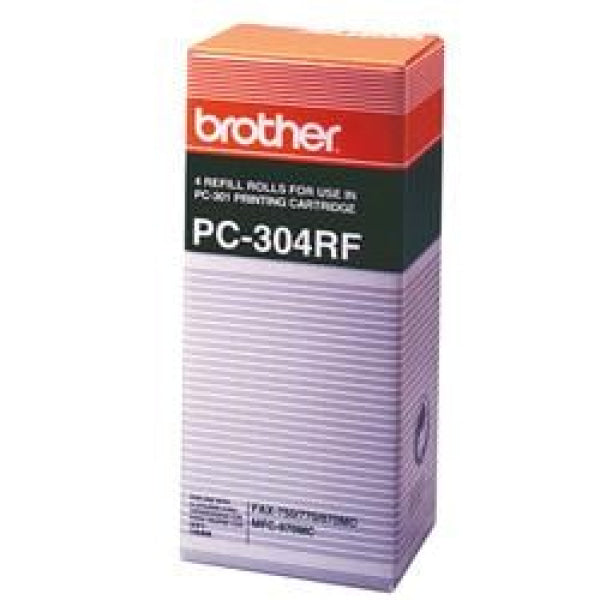 1 X Genuine Brother Pc-304Rf Refill Roll Cartridge - Toner