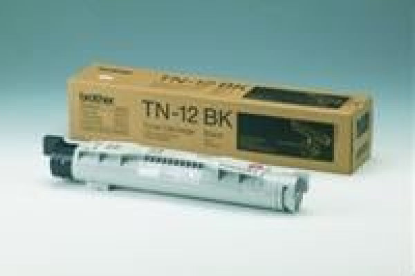 1 X Genuine Brother Tn-12Bk Black Toner Cartridge -