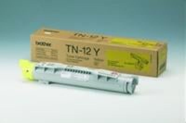 1 X Genuine Brother Tn-12Y Yellow Toner Cartridge -