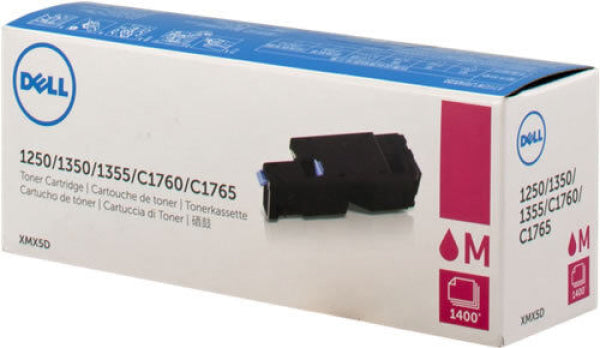 1 X Genuine Dell 1250C 1350Cnw 1355Cn C1760Nw C1765Nf C1765Nfw Magenta High Yield Toner Cartridge