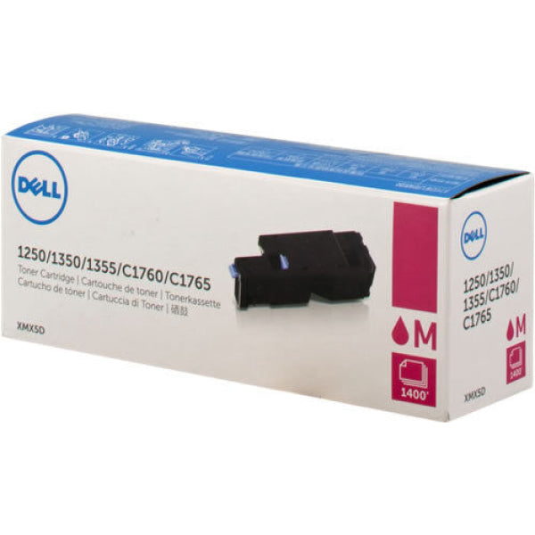 1 X Genuine Dell 1250C 1350Cnw 1355Cn C1760Nw C1765Nf C1765Nfw Magenta High Yield Toner Cartridge
