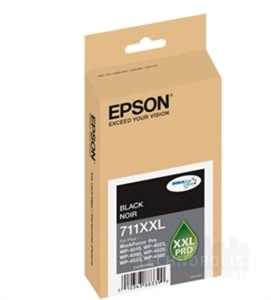 1 X Genuine Epson 711Xxl Black Ink Cartridge -