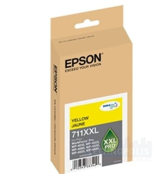 1 X Genuine Epson 711Xxl Yellow Ink Cartridge -