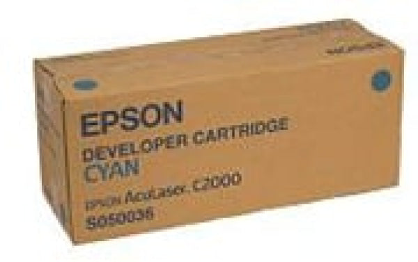 1 X Genuine Epson Aculaser C1000 C2000 Cyan Toner Cartridge -