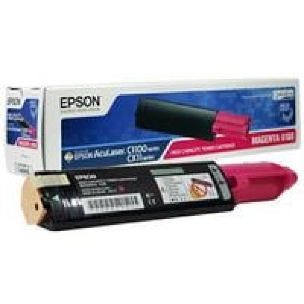 1 X Genuine Epson Aculaser C1100 Cx11N Cx11Nf Magenta Toner Cartridge High Yield -