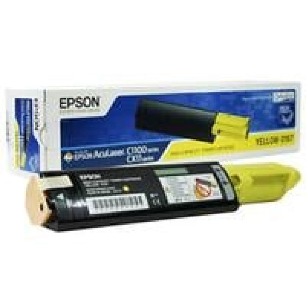 1 X Genuine Epson Aculaser C1100 Cx11N Cx11Nf Yellow Toner Cartridge High Yield -