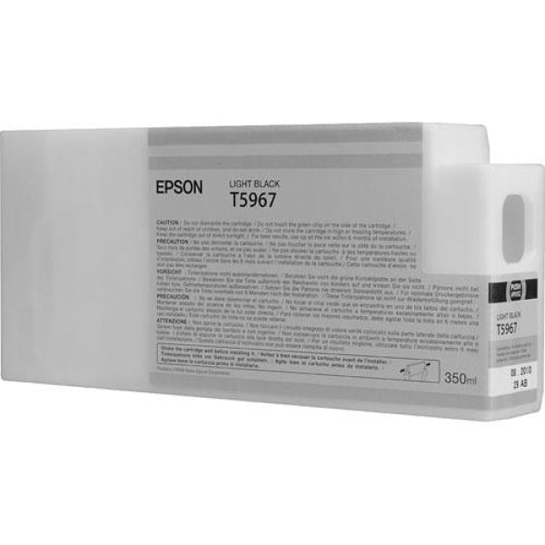 1 X Genuine Epson Pro7700 Pro7900 350Ml Light Black Ink Cartridge -