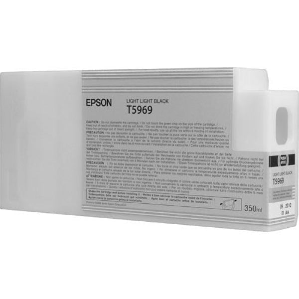 1 X Genuine Epson Pro7700 Pro7900 350Ml Light Black Ink Cartridge -